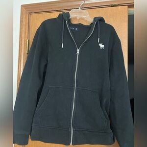 Abercrombie & Fitch Black Fleece-Lined Jacket